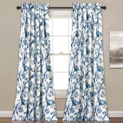 Set of 2 Dolores Light Filtering Window Curtain Panels - Lush Décor