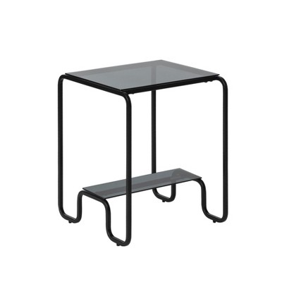 MH London River Iron & Glass End Table