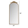 NicBex Vintage Arched Full Body Mirror with Carved Applique on Top & Bottom, Hanging Wall Mounted Mirror for Bedroom Living Room Entryway - 4 of 4