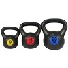 Wide Grip Kettlebell Exercise Fitness Weight Set, 3-Pieces - 3 of 4