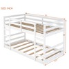 Sapphtopaz Modern Bunk Bed for Teens/Adults, Simple Bed Frame with Double Stairs & Guardrails for Bedroom, Kids Room - 2 of 4