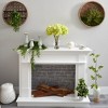 Nearly Natural 18-in Hydrangea Artificial Arrangement in Glass Vase - 4 of 4