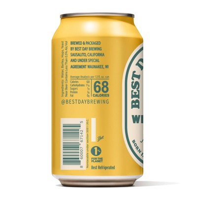 Best Day West Coast IPA Non-Alcoholic Beer - 6pk/12 fl oz Cans