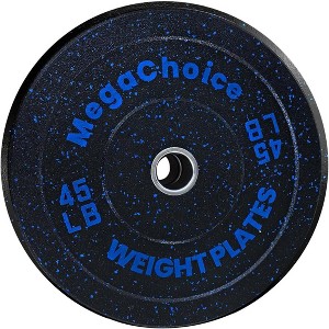 Coucheta 45 Lb Plates 2-Inch Bumper Plates Set,45 Pound Plates for Home Gym Rack, Bars, Bench,Rubber Weight Plate for Deadlift, Squat, Bench Press - 1 of 4