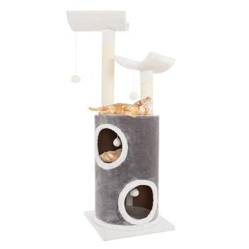 3-tier Cat Tower With 2 Napping Perches, Cat Condo, 3 Sisal Rope