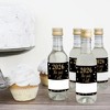 Big Dot of Happiness New Year's Eve - Gold - Mini Wine & Champagne Bottle Label Stickers - 2026 New Years Eve Resolution Party Favor Gift ​- Set of 16 - 3 of 4