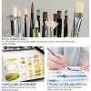 ARTIFY 10 Pieces Paint Brush Set, Intermediate Series, Includes a Carrying Case, Premium Horse Bristle Brushes(Yellow - Horse Hair) - 4 of 4