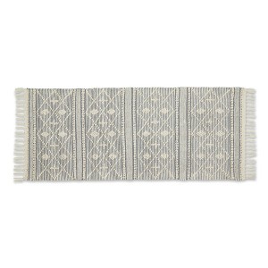 Design Imports Diamond Textured Fringe - Natural & Gray - 2 Ft 3 In X 6 Ft - 1 of 4