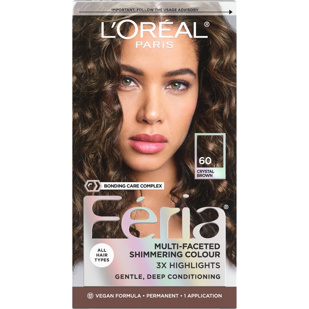 Photos - Hair Dye LOreal L'Oreal Paris Feria Multi-Faceted Shimmering Color - 6.3 fl oz - 60 Light 