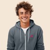 Dalix Donut Embroidered Hoodie Fleece Sweatshirt Zip Front Mens - 4 of 4