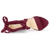 Allegra K Women's Open Toe Soft Insole Lace Up Platform Block Heel Sandals - 4 of 4
