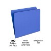 HITOUCH BUSINESS SERVICES File Folders Straight Cut Letter Size Blue 100/Box TR509679/509679 - 2 of 4
