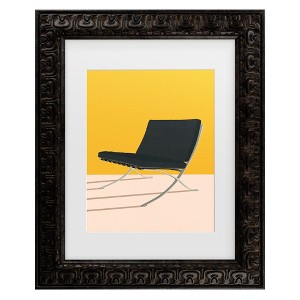 Trademark Fine Art - Rosi Feist  Barcelona Chair By Mies Van Der Rohe Matted Framed Art - 1 of 4