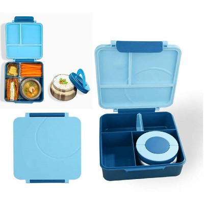 LunaLulinlk Children's lunch box with insulated soup pot - blue