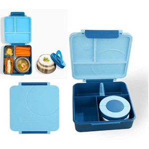 LunaLulinlk Children's lunch box with insulated soup pot - blue - 1 of 4
