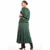June + Vie by Roaman's Striped Knit Midi Skirt - 3 of 4