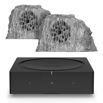 Rockustics Pair (grey) With Sonos Amp Wireless Hi-fi Player : Target