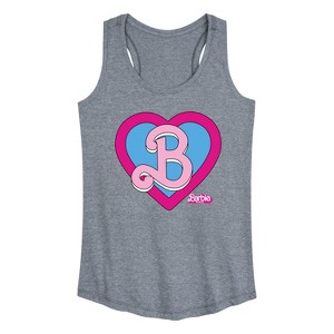 Women's - Barbie - Heart Crest Graphic Racerback Tank - 1 of 4