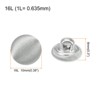 Unique Bargains Blouses Sweater Round Aluminum Cotton Fabric Cloth Covered Buttons 10 Pcs - 2 of 4