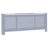 vidaXL MDF Radiator Cover Gray 80.7" - 2 of 4