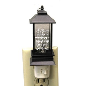 6.0 Inch Memorial Lantern Night Light Bereavement Electric Plug-In Nightlights - 1 of 3