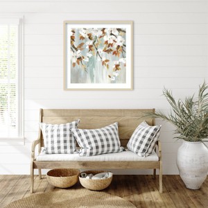 Amanti Art Golden Blooms III by Asia Jensen Wood Framed Wall Art Print - 1 of 4
