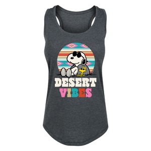 Women's - Peanuts - Desert Vibes Graphic Racerback Tank - 1 of 4