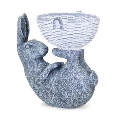 Melrose Laying Rabbit Figurine Basket