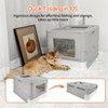 Artloge Extra Large Enclosed Cat Litter Box Foldable Cats Kitten Toilet Box Anti-Splashing Design with Top Exit Front Entry Litter & Litter Scoop - 4 of 4