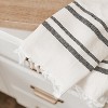 Sweet Water Decor Haley Turkish Hand Towel Two Black Stripe - 19x35" - 4 of 4