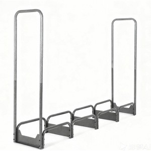 Coucheta Firewood Rack with 600D Oxford Waterproof Cover Combo Set, Heavy Duty Indoor/Outdoor Steel Log Storage Rack - Wood Pile Holder Stacker - 1 of 1