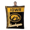 Sweet Home Collection NCAA Iowa Hawkeyes 46" x 60" Raschel Throw Blanket - 4 of 4