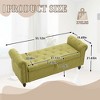 CAVINAS Rectangle Storage Ottoman Bench,Upholstered Ottoman with Fashion Rivets for Living Room,Bedroom - 3 of 4