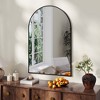Arched Wall Mirror – Modern Arch Metal Frame Bathroom Vanity Mirror, Hanging or Leaning Design - 2 of 4