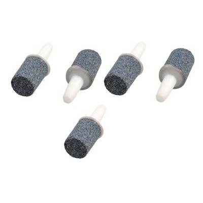 Unique Bargains Aquarium Fish Tank Cylinder Shaped Bubble Release Air Pump Stone 5 Pcs