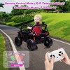 Ride on Car, 12V Kids Ride On Car Truck, Remote Control, Spring Suspension, Storage, Safety Belt,Kids 4 Wheeler Truck - 4 of 4