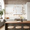 LNC Cenlindes Modern Luxury Cluster Integrated LED Glass Chandelier,Gold,4.5in/12in/14in - 4 of 4