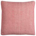 22"x22" Oversize Poly Filled Geometric Small Scale Square Throw Pillow Red - Rizzy Home
