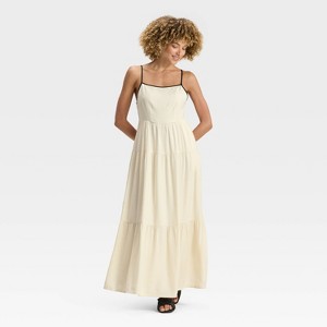 Women's Tiered Maxi A-Line Dress - A New Day™ - 1 of 3