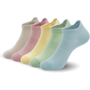 SERISIMPLE Women Ultra Thin Socks Viscose Bamboo Low Cut No Show Anti Odor Arch Support Mesh Socks 5 Pairs - 1 of 4