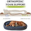 Hachikiko Orthopedic Dog Bed for Large Breeds - Memory Foam/Removable Plush Cover/Non-Slip Base, Joint Pain Relief (110×81×25cm) - 2 of 4