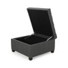 CAVINAS Storage Ottoman Bench, Square Ottoman with Storage, 2 in 1 Function, Work as End Table and Ottoman, Tufted Accent Bench for Living Room - 4 of 4