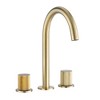 Widespread 8-Inch Bathroom Faucet with Two Handles, Brushed Golden Finish - 2 of 4