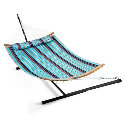 Tangkula Hammock Chair with Stand Portable Bag Cushion Pillow Heavy Duty Frame