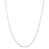 Black Bow Jewelry 0.8mm, 14k Yellow Gold, Diamond Cut Cable Chain Necklace - 3 of 4