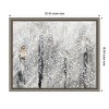 Amanti Art Snowy Habitat II (Owl) by Alicia Ludwig Canvas Wall Art Print Framed 20 x 16-in. - 4 of 4
