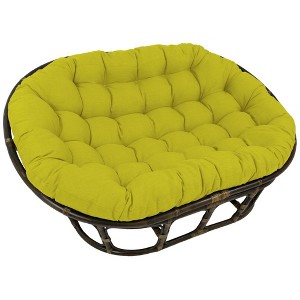 Blazing Needles, 65-inch by 48-inch Solid Outdoor Spun Polyester Double Papasan Cushion - 1 of 1