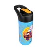 Zak Designs 16 fl oz Glow in the Dark Cypress Spider-Man Polypropylene Straw Bottle Blue - 3 of 4