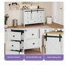 36 in Farmhouse Bathroom Vanity Sink Combo Storage Cabinet with Sliding Door and 5 Drawers for Bathroom - 4 of 4