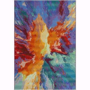 Unique Loom    Outdoor Modern Monteverde Area Rug - 1 of 4